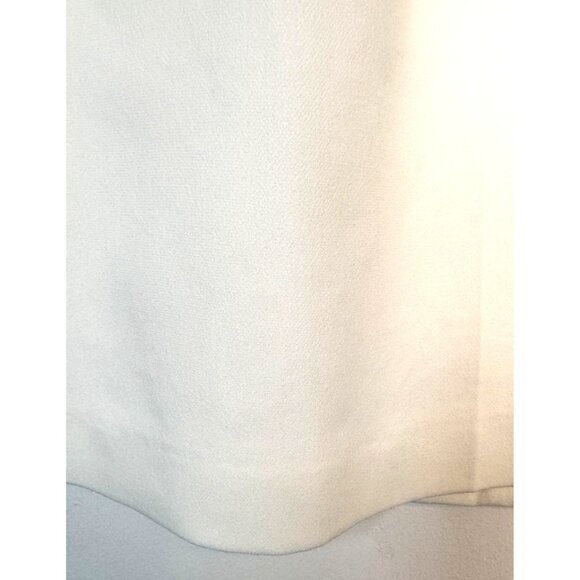 ZARA Large White Midi Skirt Back Slit 70% Viscose Blend Elegant & Versatile - Picture 5 of 13